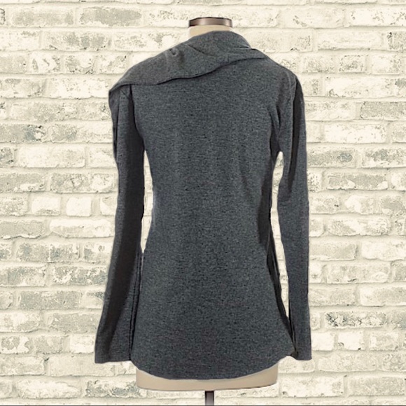 APT. 9 Heather Grey Jersey Shawl Motorcycle Jacket - Picture 2 of 2